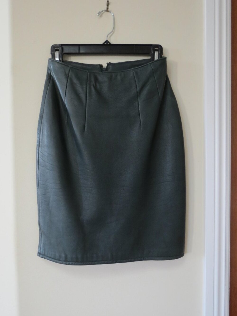 Nordstrom Green Leather Skirt, size 4